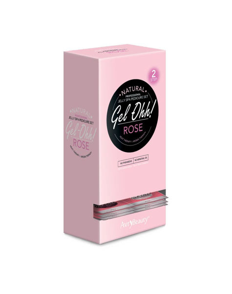Box. Gel-Ohh Jelly Spa Pedi Bath - Rose
