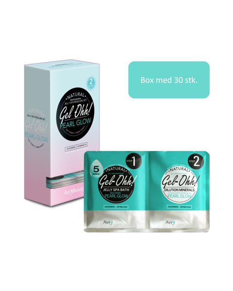 Box. Gel-Ohh Jelly Spa Pedi Bath. Pearl Glow