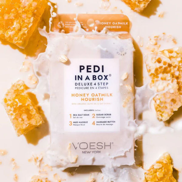 Pedi in a Box Deluxe Honey Oatmilk Nourish, 4 step